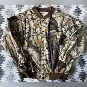 Vintage Clarkfield Outdoors Skyline Apparition Camo Lightweight Bomber XL